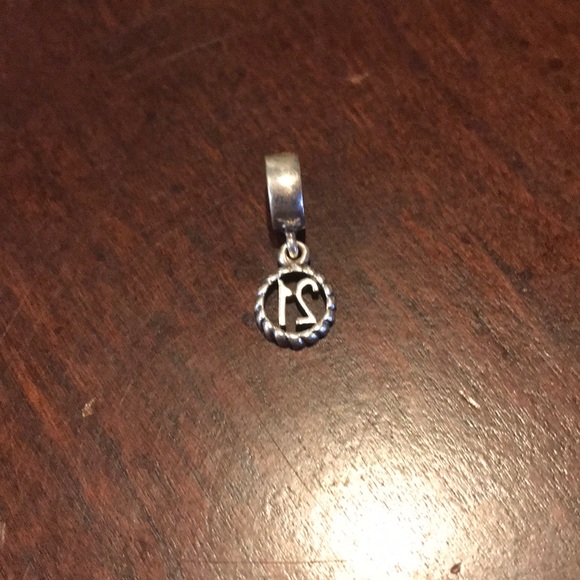 Pandora 21 Sterling Silver Dangle Charm - Picture 4 of 5